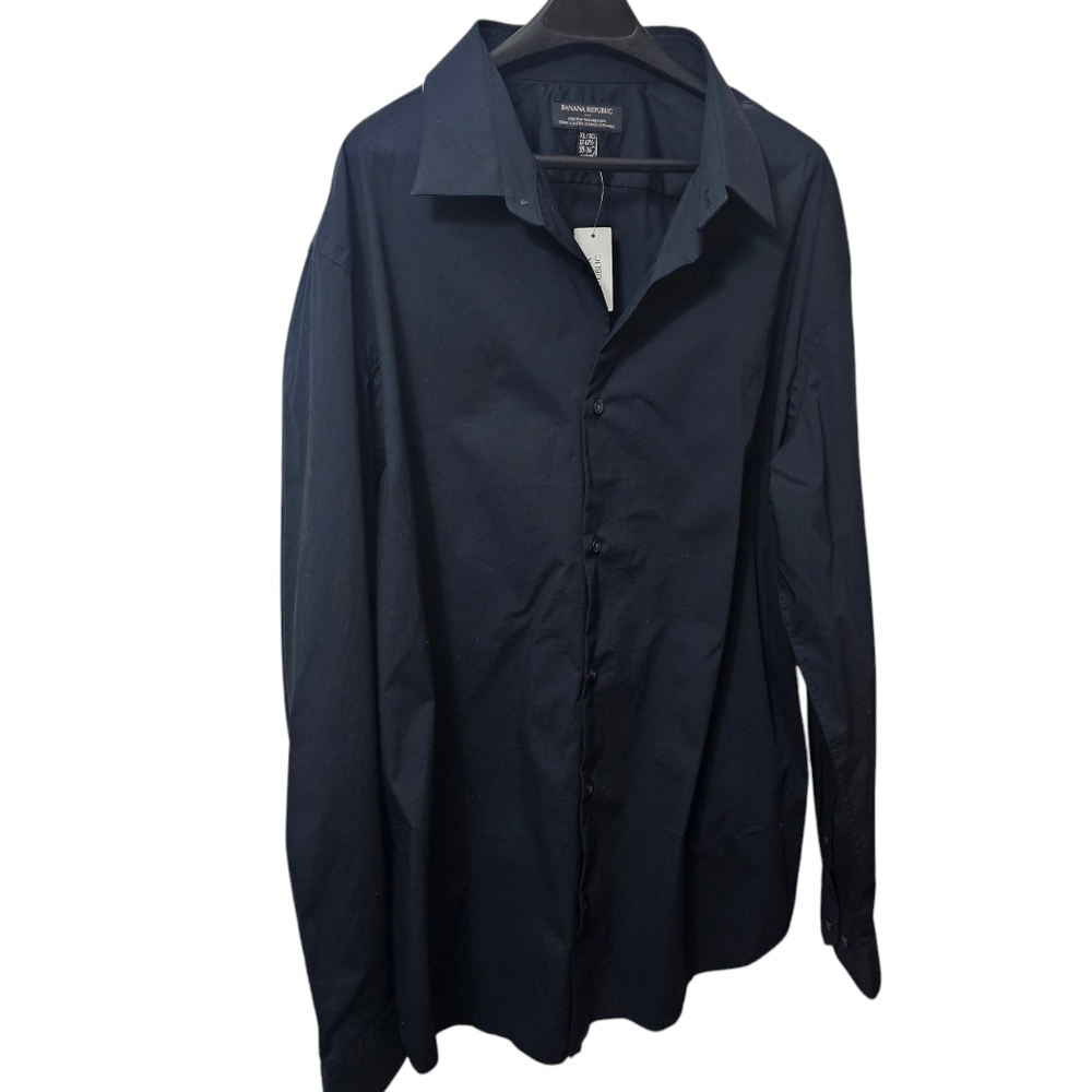 Banana Republic Mens XL Black Shirt NWT